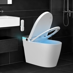 Garvee Luxury Smart Toilet with Bidet Built in, Auto Open/Close Lid, Tankless Flush, Instant Warm Water/Heated Seat/Warm Air Dryer, Night Light, Touchless Flush, Electric One-Piece Bidet Toilet