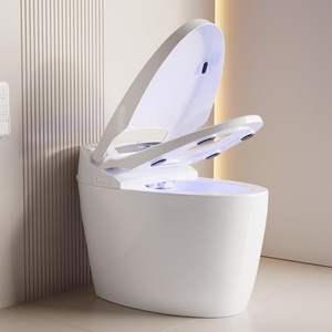 Garvee Smart Toilet, Modern One Piece Elongated Toilet with Bidet Built-in, Heated Seat, Foot Sensor Flushing, Warm Air Dryer, Remote Control with Lid Open/Close