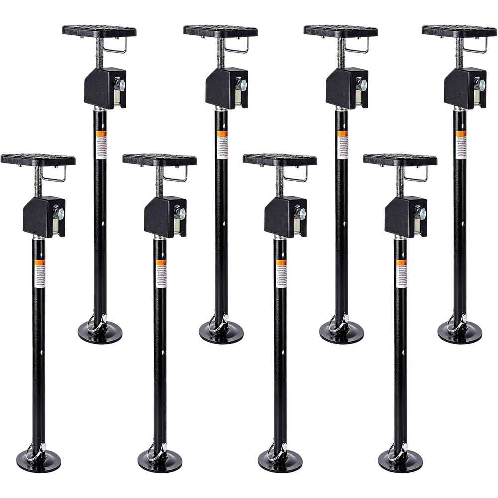 image:imageGarvee 4 Pack RV Slide Out Supports Jack with a Flat Top Support Block RV Stabilizer Jacks Supports Up to 20000lbs 2149 QuickLift Adjustable  Drill amp Hand Crank Compatible for Campers amp RVs8 Pack