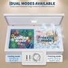 Garvee 14.5cuft Chest Freezer, Large Capacity Freezer Stand Alone with 6 Movable Wheels, Mechanical Temperature Control, 2 Removable Baskets, for Garage/Home/Office, White(14.5 Cubic Feet)