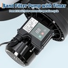 Garvee 19″ Sand Filter Pump for Above Ground Pool with Timer, 1.5HP 6075GPH Swimming Pool Pump & Sand Filter System with 7-Way Valve & Strainer Basket, Pool Pumps Above Ground, Grey(Grey)
