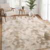 Garvee 8×10 Shag Rug for Living Room Beige Fluffy Rug Non-Slip Modern Solid Color Bedroom Throw Carpet Ultra Soft Nursery Rug Plush Fuzzy Faux Fur Area Rug for Home Decor Bedside Girls Boys, Beige