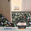 Garvee 9×12 Washable Floral Area Rug, Non-Slip Low Pile Rug, Stain Resistance Carpet for Living Room, Bedroom, Dining Room, Brown(Black)