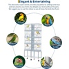Garvee Bird Cage, 23”L Stackable Breeding Bird Cage, Divided Breeder Cage w/Individual Removeble Tray, Application for Conure,Macaw,Budgie,Cockatiel,Lovebirds,Parakeet(33”L x 69”H)