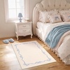 Garvee Camel Rug for Entryway Floor, Solid Bow Rugs for Bedroom Dorm, 2×3 Washable Rug Soft Low Pile Non Slip Kitchen Mat for Laundry Room Nursery Bedroom Decor Bathroom Carpet(Beige)