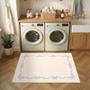 Garvee Camel Rug for Entryway Floor, Solid Bow Rugs for Bedroom Dorm, 2×3 Washable Rug Soft Low Pile Non Slip Kitchen Mat for Laundry Room Nursery Bedroom Decor Bathroom Carpet(Beige)