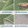 Garvee Camel Rug for Entryway Floor, Solid Bow Rugs for Bedroom Dorm, 2×3 Washable Rug Soft Low Pile Non Slip Kitchen Mat for Laundry Room Nursery Bedroom Decor Bathroom Carpet(Green)