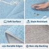 Garvee Camel Rug for Entryway Floor, Solid Bow Rugs for Bedroom Dorm, 2×3 Washable Rug Soft Low Pile Non Slip Kitchen Mat for Laundry Room Nursery Bedroom Decor Bathroom Carpet(Blue)