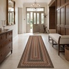 Garvee Easy Jute 4×6 Outdoor Rug Washable Non Slip Braided-Print Neutral Rugs for Living Room Ultra-Thin Non-Shedding Foldable Rug Indoor Outdoor Farmhouse Rugs for Bedroom Kitchen Porch Orange/Brown(Orange/Brown)