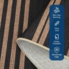 Garvee Easy Jute Modern Striped Rug 5×7 Area Rugs for Living Room Washable Rugs Bedroom Rug Stain Resistant Non Slip Floor Cover for Dining Room Office Nursery, Black&Brown(Striped – Black&brown)