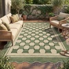 Garvee Easy Jute Rug 4×6 Outdoor Patio Rug, Washable Indoor Kitchen Rugs Non Slip Low Pile Stain Resistant Farmhouse Neutral Striped Area Rug for Entrance Living Room Backyard Bedroom 4’x6′(Checkered|green)
