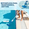 Garvee Handheld Pool Vacuum with Telescopic Pole, Updated Swimming Cordless Rechargeable Pool Cleaner 19.8GPM Powerful Suction for Above Ground/Inground Pools/Spa/Hot Tub, Dual-Filter Cleaning System(L2)