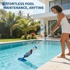 Garvee Handheld Pool Vacuum with Telescopic Pole, Updated Swimming Cordless Rechargeable Pool Cleaner 19.8GPM Powerful Suction for Above Ground/Inground Pools/Spa/Hot Tub, Dual-Filter Cleaning System(L1)
