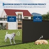 Garvee Heavy Duty Privacy Fence Screen 6′ x 50′, 180 GSM HDPE Black Fence Cover with Metal Grommets & Zip Ties for Balcony, Garden, Deck, Backyard Outdoor(4*50 FEET)