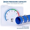 Garvee Pool Backwash Hose 1.5 Inch x 50 FT, Heavy Duty PVC Backwash Hose with 2 Metal Clamps, Blue Pool Drain Hose for Inground & Above Ground Pools, Water Discharge, Drainage, Irrigation(2 inch 100 Feet)