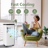 Garvee Portable Air Conditioner, 10,000 BTU Cooling for Rooms Up to 450 Sq.Ft, Includes Remote & Window Kit