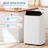 Garvee Portable Air Conditioner 14,000BTU, Remote Control, Portable AC Unit, Dehumidifier, Fan, 850Sq.Ft Cool/Dry/Swing,Quite,LCD Display,Fast Cool, Air Purification,1400W, CEER7.83,Grey(Grey+White)