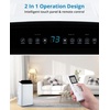 Garvee Portable Air Conditioner 14,000BTU, Remote Control, Portable AC Unit, Dehumidifier, Fan, 850Sq.Ft Cool/Dry/Swing,Quite,LCD Display,Fast Cool, Air Purification,1400W, CEER7.83,Grey(Black+White)