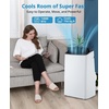 Garvee Portable Air Conditioner 14,000BTU, Remote Control, Portable AC Unit, Dehumidifier, Fan, 850Sq.Ft Cool/Dry/Swing,Quite,LCD Display,Fast Cool, Air Purification,1400W, CEER7.83,Grey(Black+White)