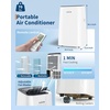 Garvee Portable Air Conditioner 14,000BTU, Remote Control, Portable AC Unit, Dehumidifier, Fan, 850Sq.Ft Cool/Dry/Swing,Quite,LCD Display,Fast Cool, Air Purification,1400W, CEER7.83,Grey(White+Black)