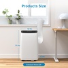Garvee Portable Air Conditioner 14,000BTU, Remote Control, Portable AC Unit, Dehumidifier, Fan, 850Sq.Ft Cool/Dry/Swing,Quite,LCD Display,Fast Cool, Air Purification,1400W, CEER7.83,Grey(Black+White)