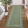 Garvee Scalloped Washable Rugs 10×14 Rug for Living Room Bedroom Rug Modern Large Area Rug Non Slip Throw Rugs Soft Low Pile Stain Resistant Carpet for Dorm Dining Room Dorm, 10’x14′ Beige(A-scalloped|greyish Green)