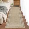 Garvee Scalloped Washable Rugs 10×14 Rug for Living Room Bedroom Rug Modern Large Area Rug Non Slip Throw Rugs Soft Low Pile Stain Resistant Carpet for Dorm Dining Room Dorm, 10’x14′ Beige(C-scalloped|jute Color)