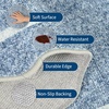 Garvee Scalloped Washable Rugs 10×14 Rug for Living Room Bedroom Rug Modern Large Area Rug Non Slip Throw Rugs Soft Low Pile Stain Resistant Carpet for Dorm Dining Room Dorm, 10’x14′ Beige(A-scalloped|blue)