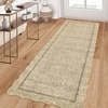 Garvee Scalloped Washable Rugs 10×14 Rug for Living Room Bedroom Rug Modern Large Area Rug Non Slip Throw Rugs Soft Low Pile Stain Resistant Carpet for Dorm Dining Room Dorm, 10’x14′ Beige(A-scalloped|jute Color)