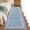 Garvee Scalloped Washable Rugs 10×14 Rug for Living Room Bedroom Rug Modern Large Area Rug Non Slip Throw Rugs Soft Low Pile Stain Resistant Carpet for Dorm Dining Room Dorm, 10’x14′ Beige(A-scalloped|blue)