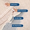 Garvee Scalloped Washable Rugs 10×14 Rug for Living Room Bedroom Rug Modern Large Area Rug Non Slip Throw Rugs Soft Low Pile Stain Resistant Carpet for Dorm Dining Room Dorm, 10’x14′ Beige(C-scalloped|beige)