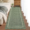 Garvee Scalloped Washable Rugs 10×14 Rug for Living Room Bedroom Rug Modern Large Area Rug Non Slip Throw Rugs Soft Low Pile Stain Resistant Carpet for Dorm Dining Room Dorm, 10’x14′ Beige(A-scalloped|greyish Green)