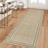Garvee Scalloped Washable Rugs 10×14 Rug for Living Room Bedroom Rug Modern Large Area Rug Non Slip Throw Rugs Soft Low Pile Stain Resistant Carpet for Dorm Dining Room Dorm, 10’x14′ Beige(C-scalloped|jute Color)