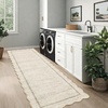 Garvee Scalloped Washable Rugs 10×14 Rug for Living Room Bedroom Rug Modern Large Area Rug Non Slip Throw Rugs Soft Low Pile Stain Resistant Carpet for Dorm Dining Room Dorm, 10’x14′ Beige(A-scalloped|beige)