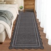 Garvee Scalloped Washable Rugs 10×14 Rug for Living Room Bedroom Rug Modern Large Area Rug Non Slip Throw Rugs Soft Low Pile Stain Resistant Carpet for Dorm Dining Room Dorm, 10’x14′ Beige(Scalloped03|charcoal)