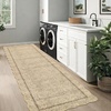 Garvee Scalloped Washable Rugs 10×14 Rug for Living Room Bedroom Rug Modern Large Area Rug Non Slip Throw Rugs Soft Low Pile Stain Resistant Carpet for Dorm Dining Room Dorm, 10’x14′ Beige(A-scalloped|jute Color)