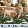 Garvee Washable Area Rug 8×10 Rugs for Living Room, Indoor Farmhouse Cute Animal Print Nursery Rugs with Non Slip Back Low Pile Ultra Thin Floor Rug for Girls Kids Room, Beige(Cute Animal|green)