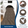 Garvee Washable Runner Rug 2×6 Hallway Runner Non Slip Kitchen Rugs Soft Non Shedding Low Pile Entryway Rug Bordered Farmhouse Stain Resistant Carpet for Bath Laundry Room, Dark Brown