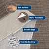 Garvee Washable Runner Rug 2×6 Hallway Runner Non Slip Kitchen Rugs Soft Non Shedding Low Pile Entryway Rug Bordered Farmhouse Stain Resistant Carpet for Bath Laundry Room, Dark Brown