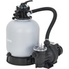 Garvee 19″ Sand Filter Pump for Above Ground Pool with Timer, 1.5HP 6075GPH Swimming Pool Pump & Sand Filter System with 7-Way Valve & Strainer Basket, Pool Pumps Above Ground, Grey(Grey)