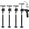 Garvee 4 Pack RV Slide Out Supports Jack with a Flat Top Support Block, RV Stabilizer Jacks Supports Up to 20,000lbs, 21″-49″ Quick-Lift Adjustable – Drill & Hand Crank Compatible for Campers & RVs(4 Pack)