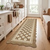 Garvee Easy Jute Rug 4×6 Outdoor Patio Rug, Washable Indoor Kitchen Rugs Non Slip Low Pile Stain Resistant Farmhouse Neutral Striped Area Rug for Entrance Living Room Backyard Bedroom 4’x6′(Checkered|jute)