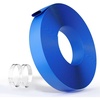 Garvee Pool Backwash Hose 1.5 Inch x 50 FT, Heavy Duty PVC Backwash Hose with 2 Metal Clamps, Blue Pool Drain Hose for Inground & Above Ground Pools, Water Discharge, Drainage, Irrigation(2 inch 100 Feet)