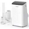 Garvee Portable Air Conditioner 14,000BTU, Remote Control, Portable AC Unit, Dehumidifier, Fan, 850Sq.Ft Cool/Dry/Swing,Quite,LCD Display,Fast Cool, Air Purification,1400W, CEER7.83,Grey(Black+White)