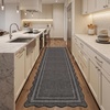 Garvee Scalloped Washable Rugs 10×14 Rug for Living Room Bedroom Rug Modern Large Area Rug Non Slip Throw Rugs Soft Low Pile Stain Resistant Carpet for Dorm Dining Room Dorm, 10’x14′ Beige(C-scalloped|charcoal)