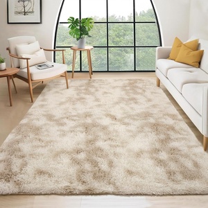 Garvee 8×10 Shag Rug for Living Room Beige Fluffy Rug Non-Slip Modern Solid Color Bedroom Throw Carpet Ultra Soft Nursery Rug Plush Fuzzy Faux Fur Area Rug for Home Decor Bedside Girls Boys, Beige