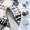 Garvee 8×10 Checkered Area Rug, Washable Modern Geometric Rug, Non Slip Low Pile Soft Carpet for Bedroom, Living Room, Dining Room, Black(Black)