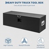 Heavy Duty Truck Bed Tool Box 24” Locking Steel Truck Toolbox with Front Pull Handle, Side Grab Handles, Dual Gas Struts, Weather-Resistant Powder Coated Storage Box for Pickup Truck Bed, RV, Trailer(Black)