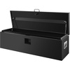 Heavy Duty Truck Bed Tool Box 24” Locking Steel Truck Toolbox with Front Pull Handle, Side Grab Handles, Dual Gas Struts, Weather-Resistant Powder Coated Storage Box for Pickup Truck Bed, RV, Trailer(Black)