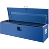 Heavy Duty Truck Bed Tool Box 24” Locking Steel Truck Toolbox with Front Pull Handle, Side Grab Handles, Dual Gas Struts, Weather-Resistant Powder Coated Storage Box for Pickup Truck Bed, RV, Trailer(Blue)
